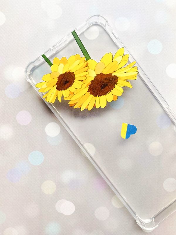 Чохол з потовщеними кутами на Samsung Galaxy J3(2016) J310 :: Жовті квіти (принт 364)