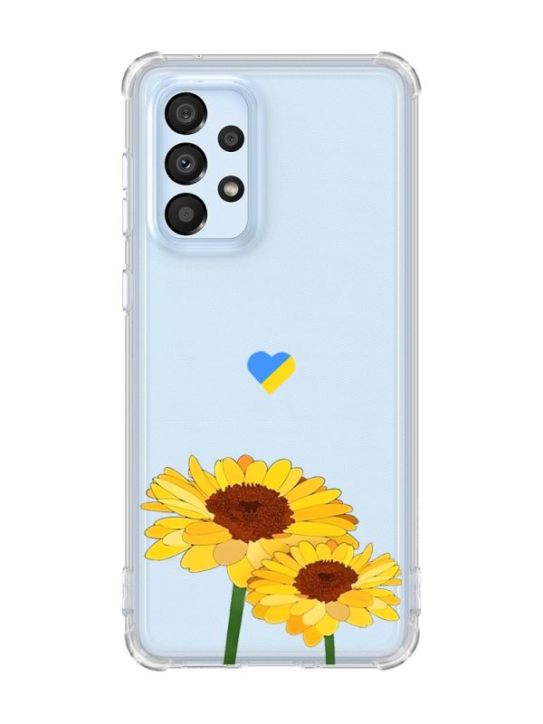 Чохол з потовщеними кутами на Samsung Galaxy A33 5G :: Жовті квіти (принт 364)