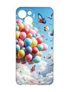 Чохол із захистом камер на iPhone 15 :: Повітряні кульки (принт 365)