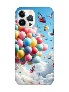 Чохол із захистом камери на iPhone 14 Pro :: Повітряні кульки (принт 365)