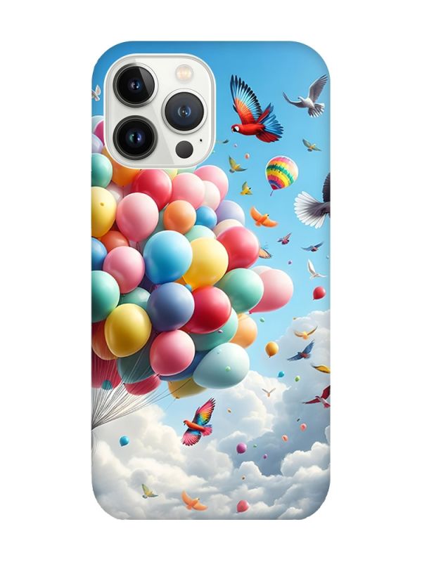 Чохол із захистом камери на iPhone 14 Pro Max :: Повітряні кульки (принт 365)