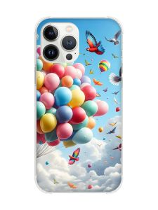 Чохол із потовщеними кутами на iPhone 14 Pro :: Повітряні кульки (принт 365)