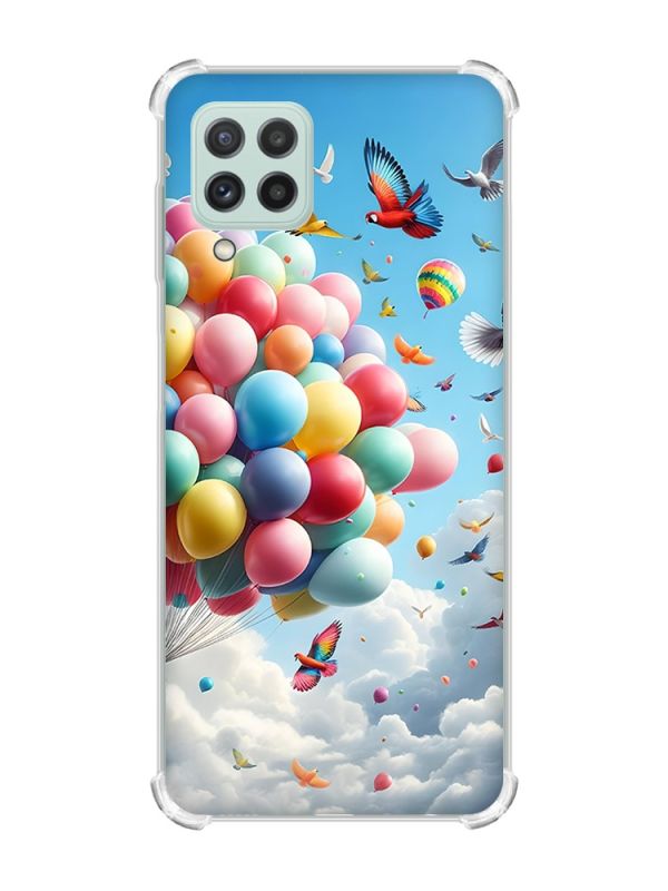 Чохол із потовщеними кутами на Samsung Galaxy A22 5G / A22s 5G :: Повітряні кульки (принт 365)