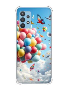 Чохол з потовщеними кутами на Samsung Galaxy A32 :: Повітряні кульки (принт 365)