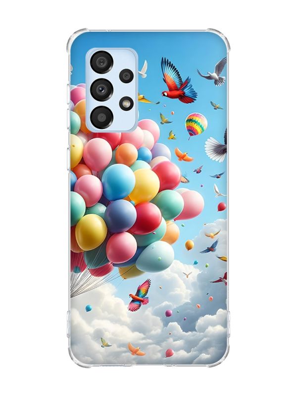 Чохол з потовщеними кутами на Samsung Galaxy A33 5G :: Повітряні кульки (принт 365)