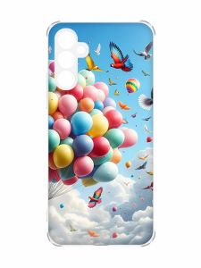 Чохол з потовщеними кутами на Samsung Galaxy A34 5G :: Повітряні кульки (принт 365)