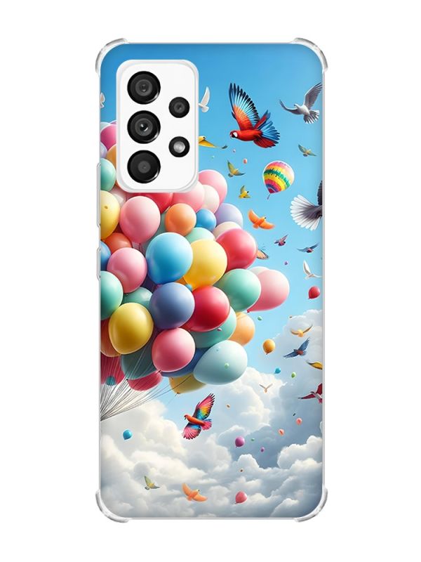 Чохол з потовщеними кутами на Samsung Galaxy A53 :: Повітряні кульки (принт 365)