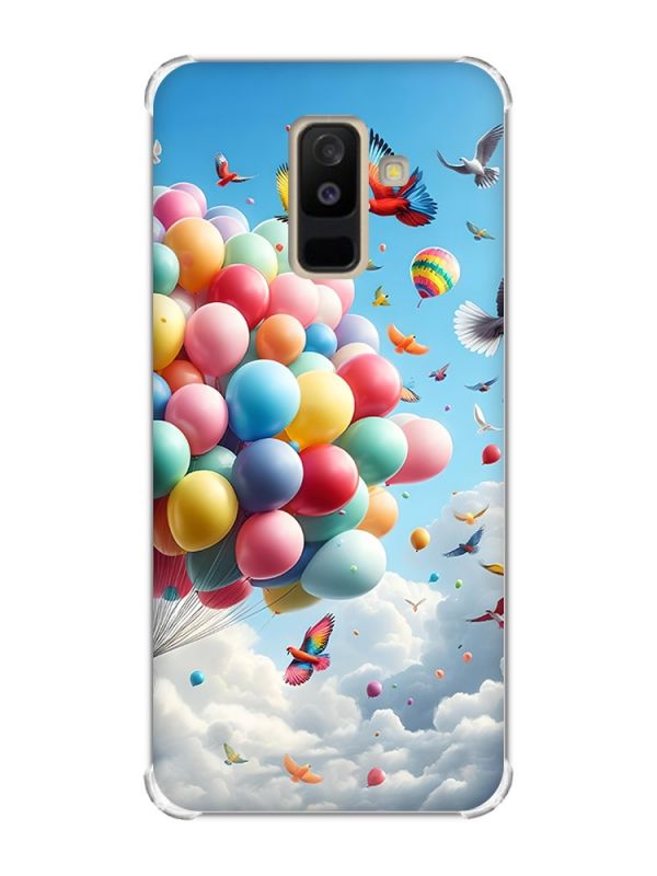 Чохол із потовщеними кутами на Samsung Galaxy A6 Plus :: Повітряні кульки (принт 365)