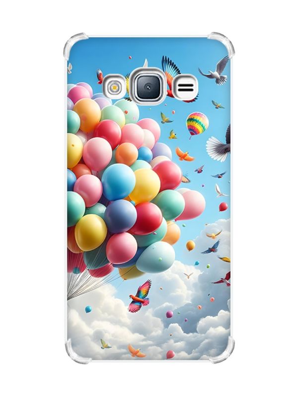 Чохол з потовщеними кутами на Samsung Galaxy J3(2016) J310 :: Повітряні кульки (принт 365)