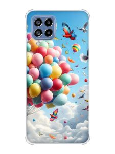 Чохол з потовщеними кутами на Samsung Galaxy M53 (M536) 5G :: Повітряні кульки (принт 365)