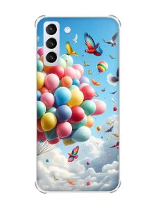Чохол з потовщеними кутами на Samsung Galaxy S21 (G991) :: Повітряні кульки (принт 365)