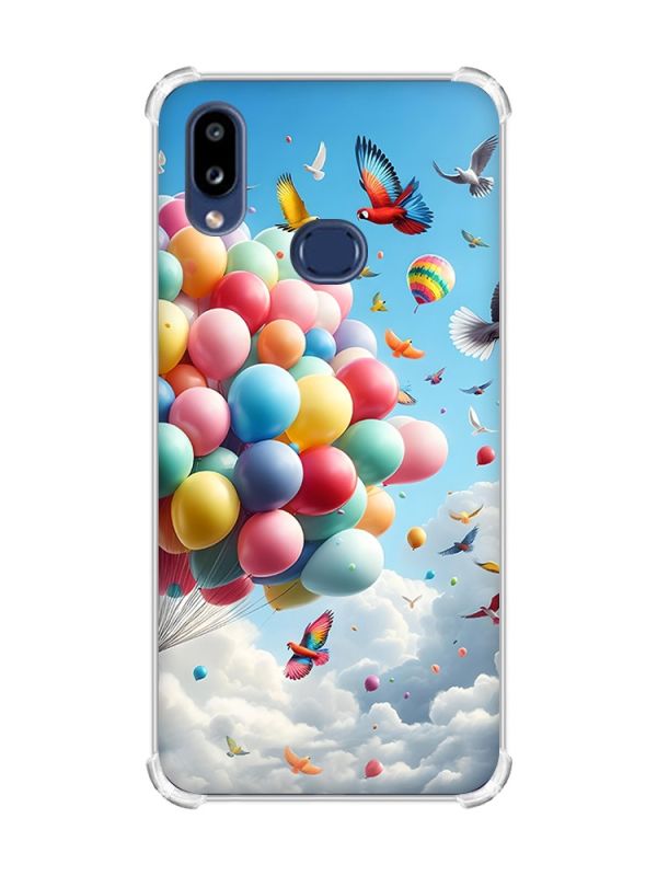 Чохол з потовщеними кутами на Samsung Galaxy A10s (A107) :: Повітряні кульки (принт 365)