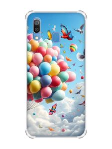 Чохол з потовщеними кутами на Samsung Galaxy A30 (2019) / A20 (2019) :: Повітряні кульки (принт 365)
