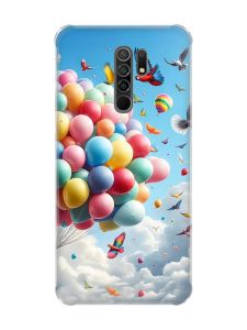Чохол з потовщеними кутами на Xiaomi Redmi 9 :: Повітряні кульки (принт 365)
