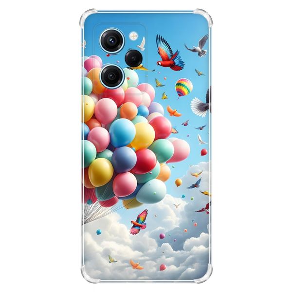 Чохол з потовщеними кутами на Xiaomi Redmi Note 12 Pro Speed 5G :: Повітряні кульки (принт 365)