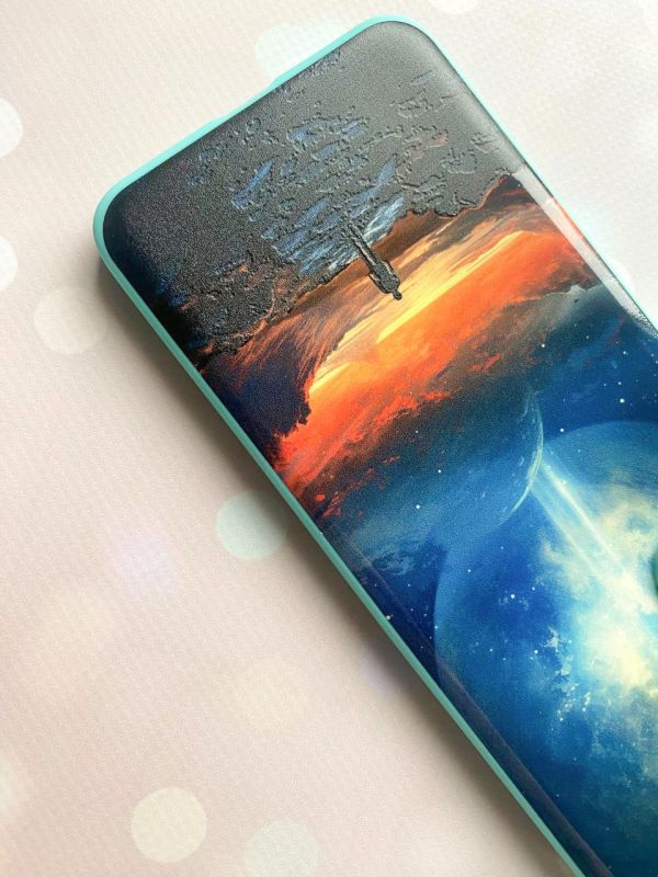 Чохол з бірюзовими боками на iPhone 7 Plus/8 Plus :: Космос (принт 247)