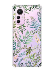 Чохол з потовщеними кутами на Xiaomi 12 Lite :: Рослинний фон (принт 377)