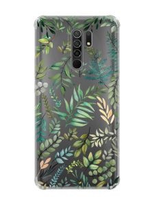 Чохол з потовщеними кутами на Xiaomi Redmi 9 :: Рослинний фон (принт 377)