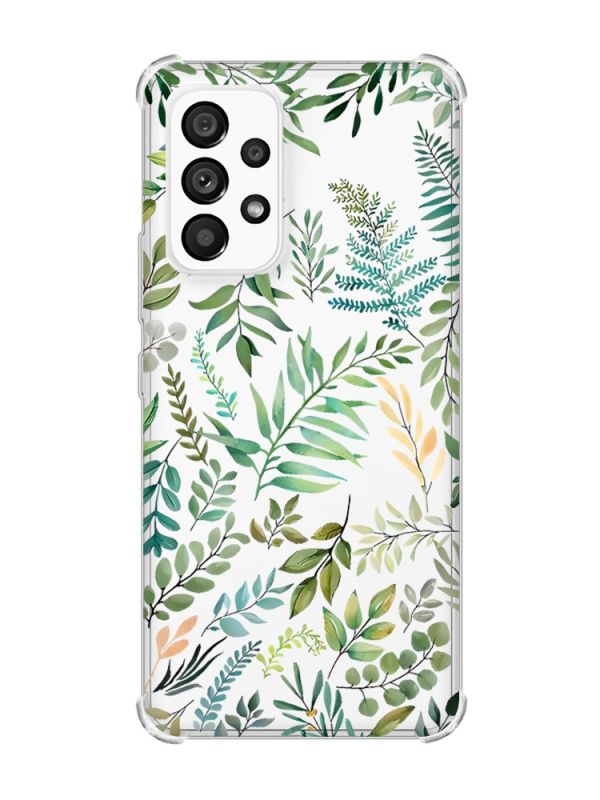 Чохол з потовщеними кутами на Samsung Galaxy A53 :: Рослинний фон (принт 377)