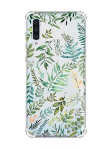 Чохол з потовщеними кутами на Samsung Galaxy A50 (2019) A505 :: Рослинний фон (принт 377)