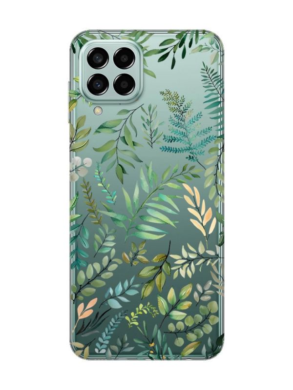 Прозорий чохол на Samsung Galaxy M33 5G :: Рослинний фон (принт 377)
