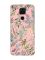 Матовий рожевий чохол на Xiaomi Redmi Note 9 :: Рослинний фон (принт 377)