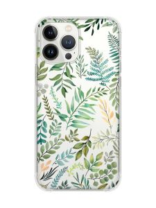 Чохол із потовщеними кутами на iPhone 14 Pro Max :: Рослинний фон (принт 377)