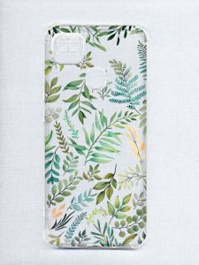 Чохол з потовщеними кутами на Xiaomi Redmi 9C/10A :: Рослинний фон (принт 377)