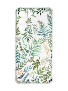 Чохол із потовщеними кутами на Samsung Galaxy S22 :: Рослинний фон (принт 377)