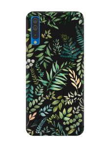 Матовий чорний чохол на Samsung Galaxy A50 (2019) A505/A30s :: Рослинний фон (принт 377)