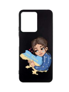 Матовий чорний чохол на Xiaomi Redmi Note 12 :: Моя Україна (принт 2)