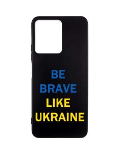 Матовий чорний чохол на Xiaomi Redmi Note 12 :: Сміливість (принт 5)