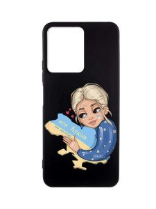 Матовий чорний чохол на Xiaomi Redmi Note 12 :: Моя Україна (принт 24)