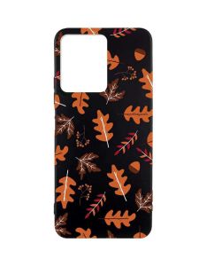 Матовий чорний чохол на Xiaomi Redmi Note 12 :: Осінь (принт 107)