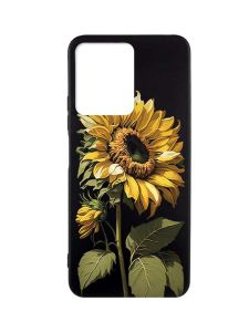 Матовий чорний чохол на Xiaomi Redmi Note 12 :: Соняшник (принт 274)
