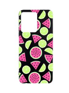 Матовий чорний чохол на Xiaomi Redmi Note 12 :: Кавуни и лайм (принт 345)