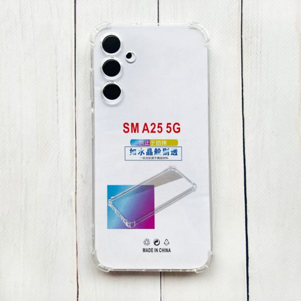Прозорий силіконовий чохол з потовщеними кутами на Samsung Galaxy A25 (A256)