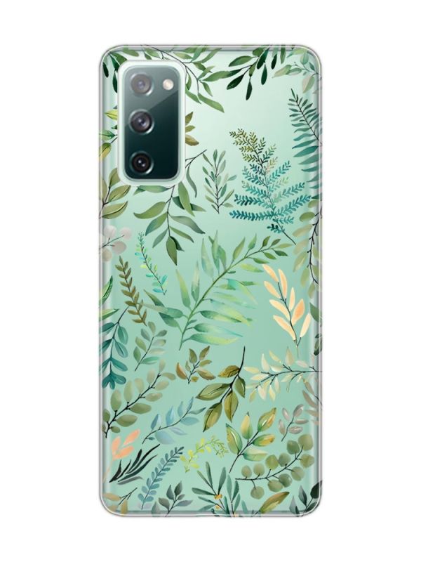 Прозорий чохол на Samsung Galaxy S20 FE :: Рослинний фон (принт 377)