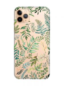 Прозорий чохол на iPhone 11 Pro Max (6,5) :: Рослинний фон (принт 377)