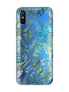 Прозорий чохол на Xiaomi Redmi 9A  :: Рослинний фон (принт 377)