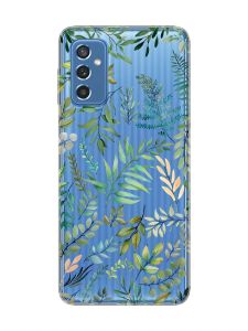 Прозорий чохол на Samsung Galaxy M52 :: Рослинний фон (принт 377)