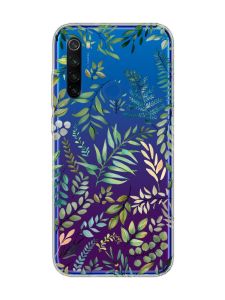 Прозорий чохол на Xiaomi Redmi Note 8T :: Рослинний фон (принт 377)