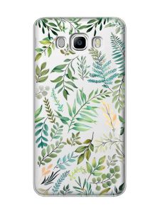 Прозорий чохол на Samsung Galaxy J7(2016) J710 :: Рослинний фон (принт 377)