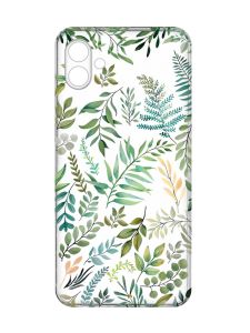 Прозорий чохол на Samsung Galaxy A04e/A042 :: Рослинний фон (принт 377)