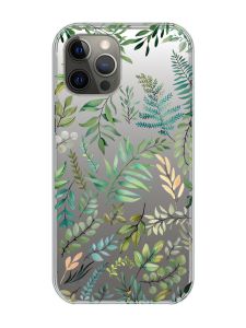 Прозорий чохол на iPhone 12 Pro Max :: Рослинний фон (принт 377)