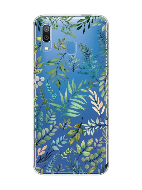 Прозорий чохол для Samsung Galaxy A30 (2019)/A20 (2019) :: Рослинний фон (принт 377)