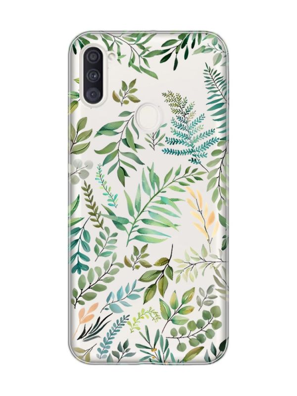 Прозорий чохол на Samsung Galaxy A11 :: Рослинний фон (принт 377)