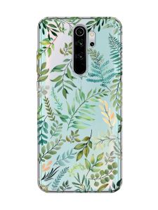 Прозорий чохол на Xiaomi Redmi Note 8 Pro :: Рослинний фон (принт 377)