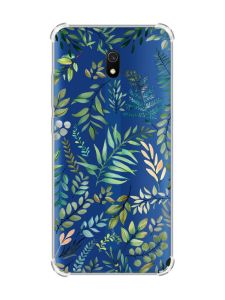 Чохол з потовщеними кутами на Xiaomi Redmi 8A :: Рослинний фон (принт 377)
