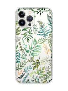 Чохол із потовщеними кутами на iPhone 14 Pro :: Рослинний фон (принт 377)